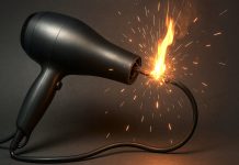 Fön Makinesi Kablo Patlaması kablo patlaması