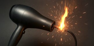 Fön Makinesi Kablo Patlaması kablo patlaması